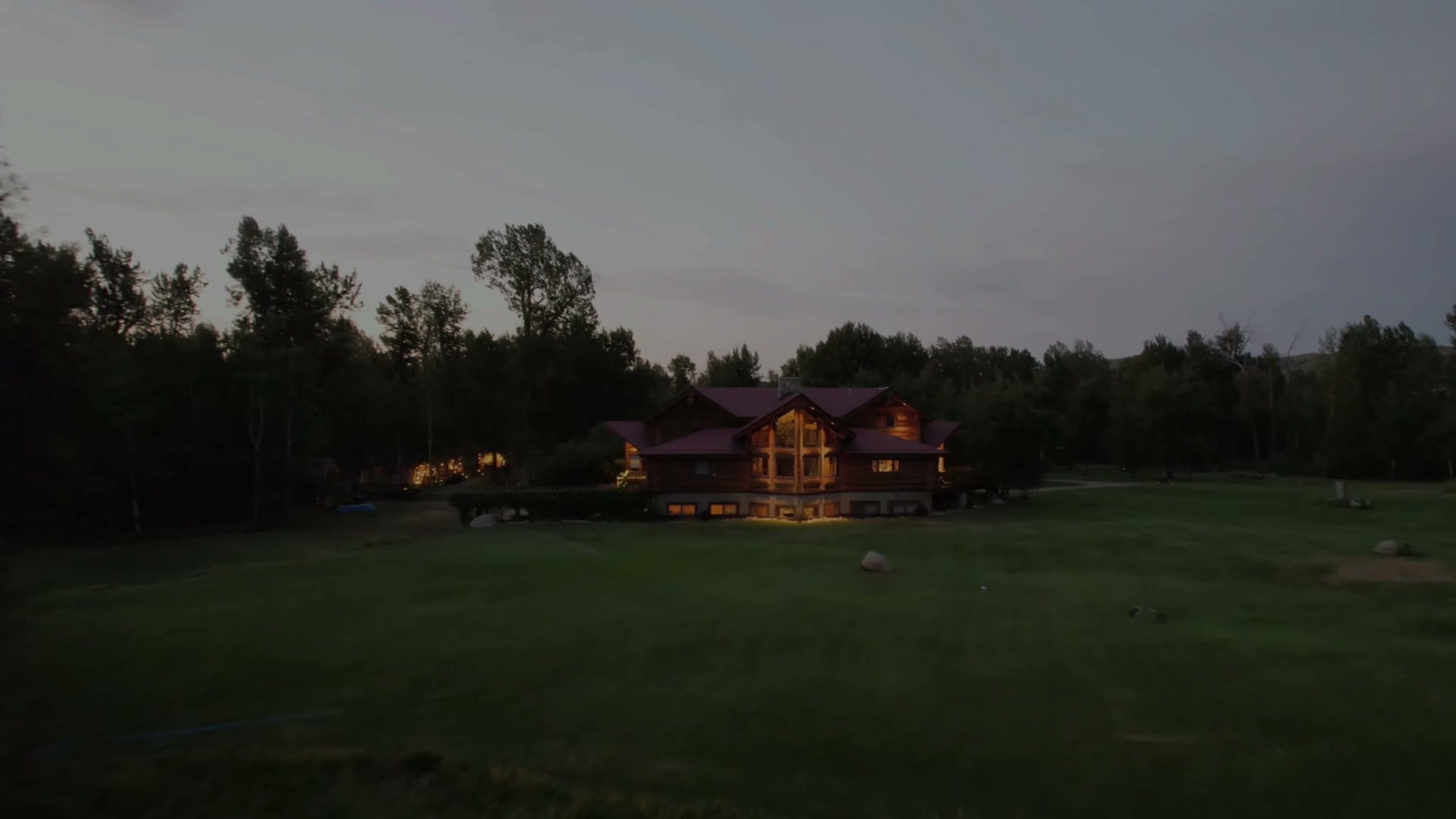 The Flagship Lodge at dusk