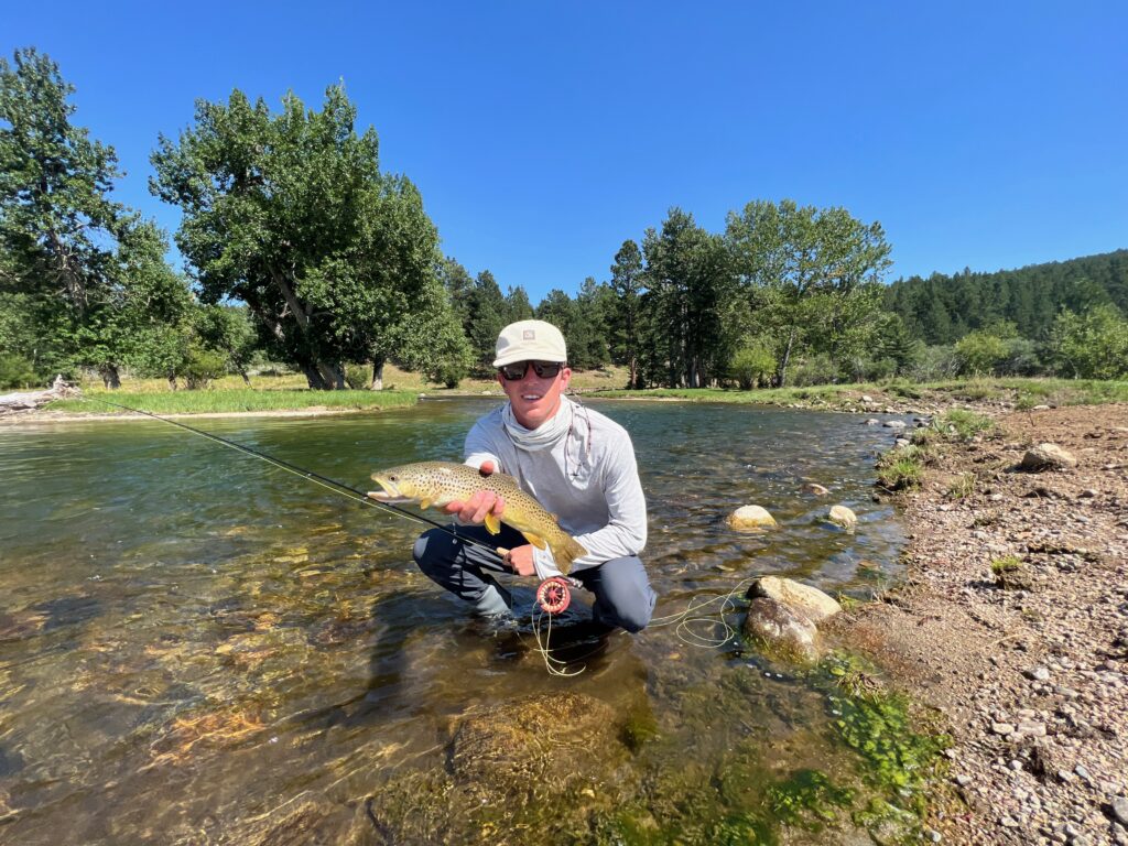 Trophy catch moment
