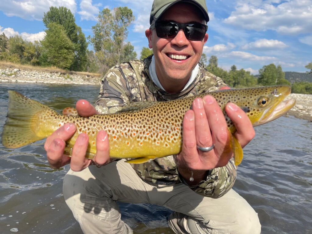 Trophy catch streamside