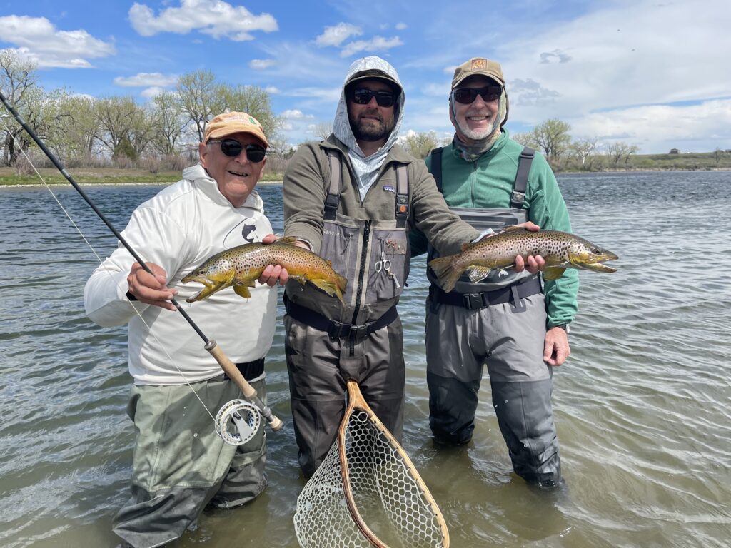 River time — two boats doubling up