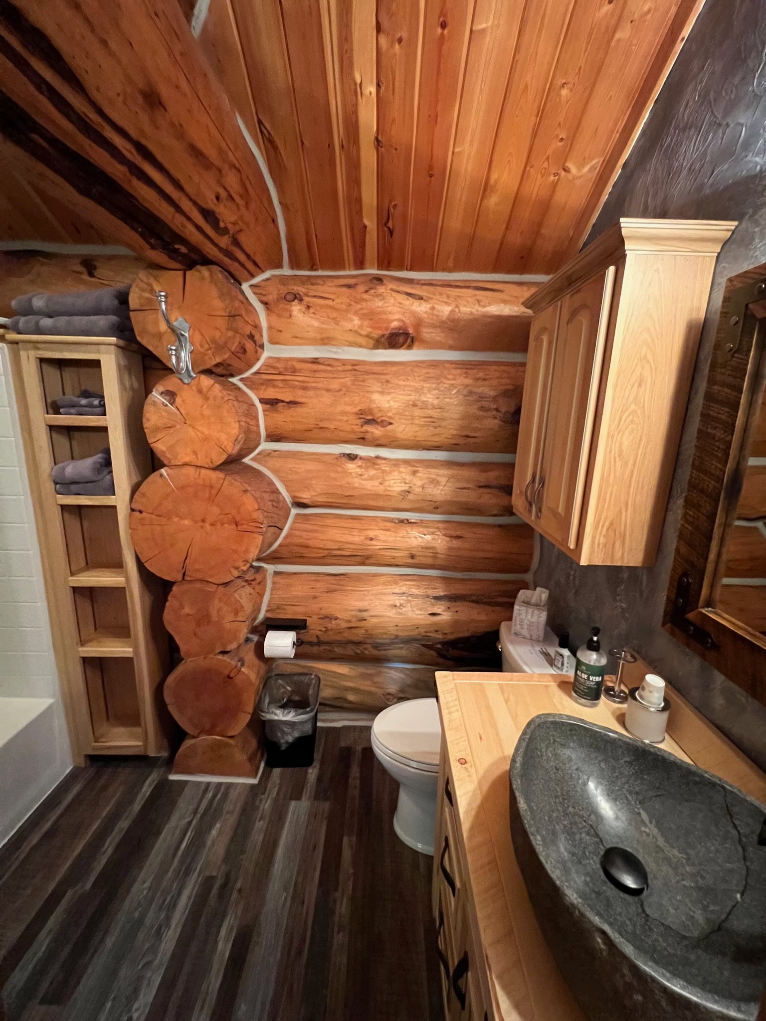 Lodge guest room private ensuite bath